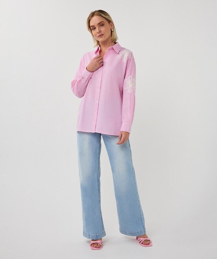 Esqualo SP26.14028 Flower Blouse