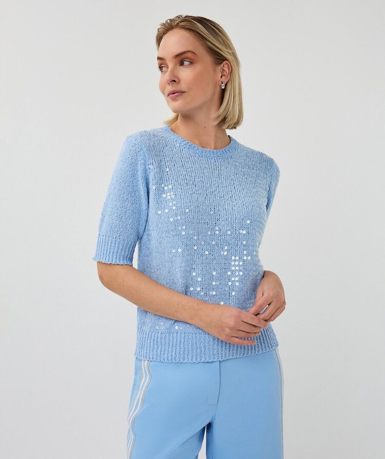 Esqualo SP26.02004 Sequin Sweater