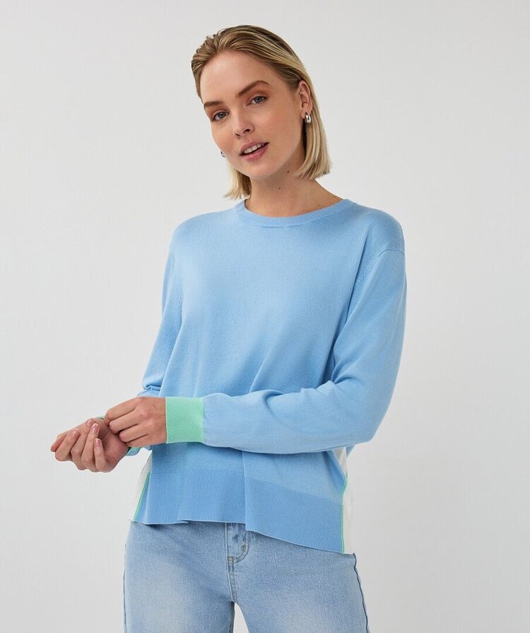 Esqualo SP26.07009 Striped Sweater