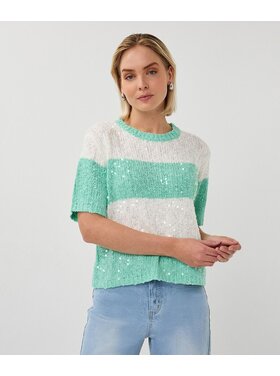 Esqualo SP26.02007 Sequin Sweater