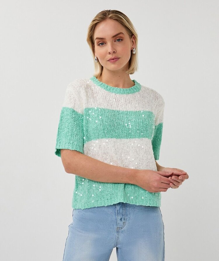 Esqualo SP26.02007 Sequin Sweater