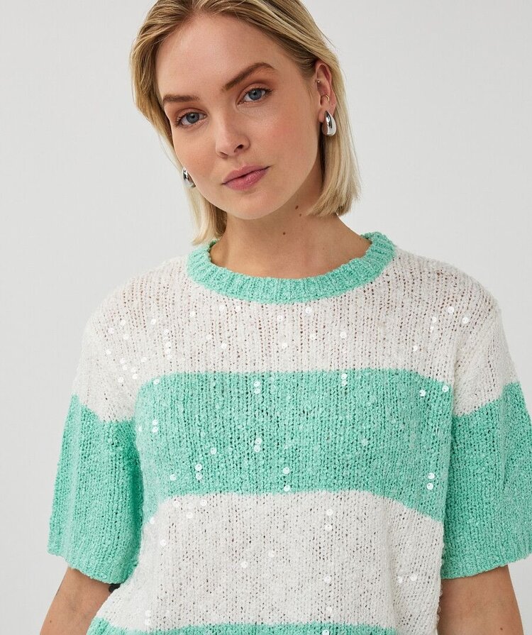 Esqualo SP26.02007 Sequin Sweater