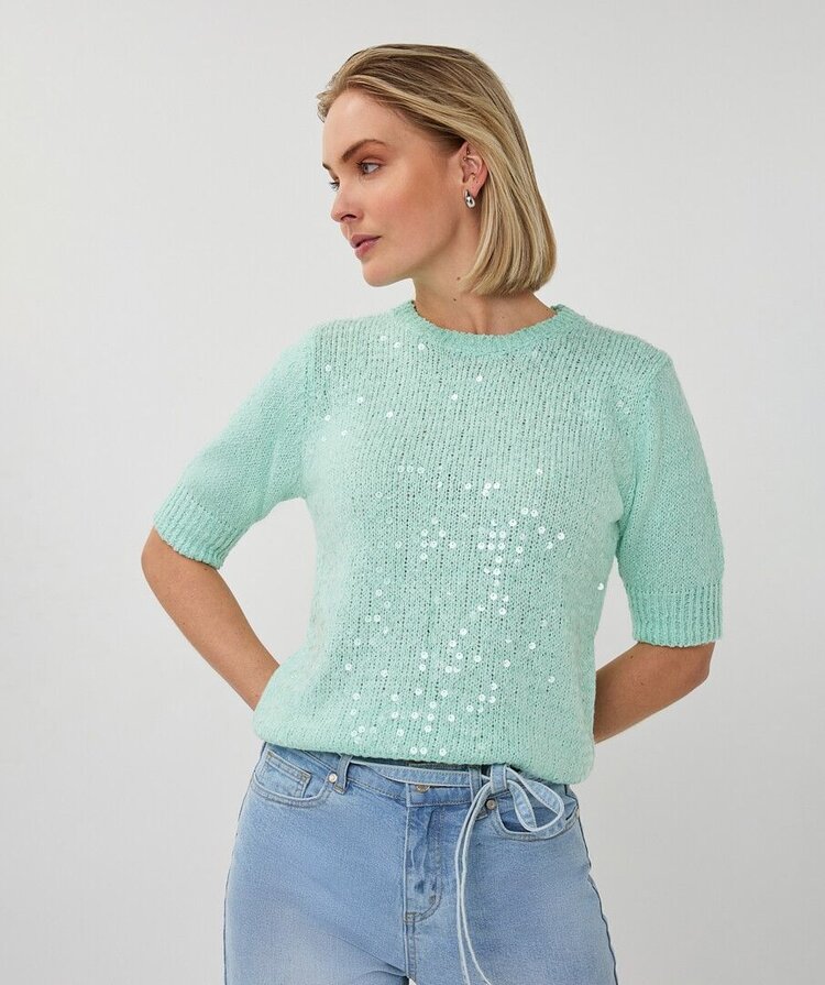 Esqualo SP26.02004 Sequin Sweater