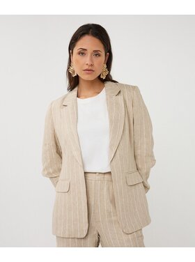 Esqualo SP26.17005 Blazer Linen Stripe