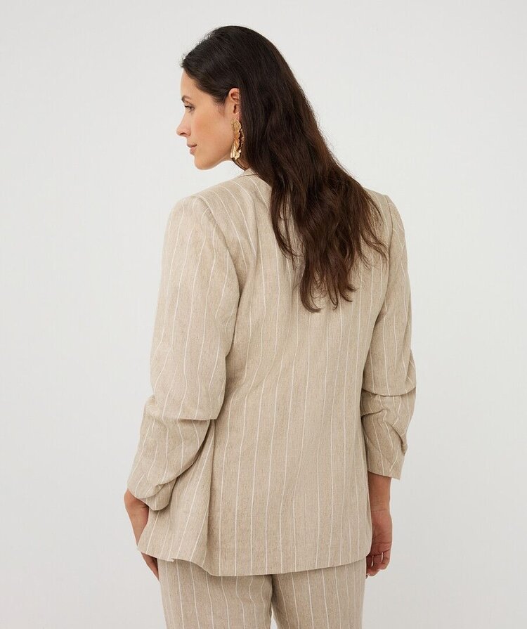 Esqualo SP26.17005 Blazer Linen Stripe
