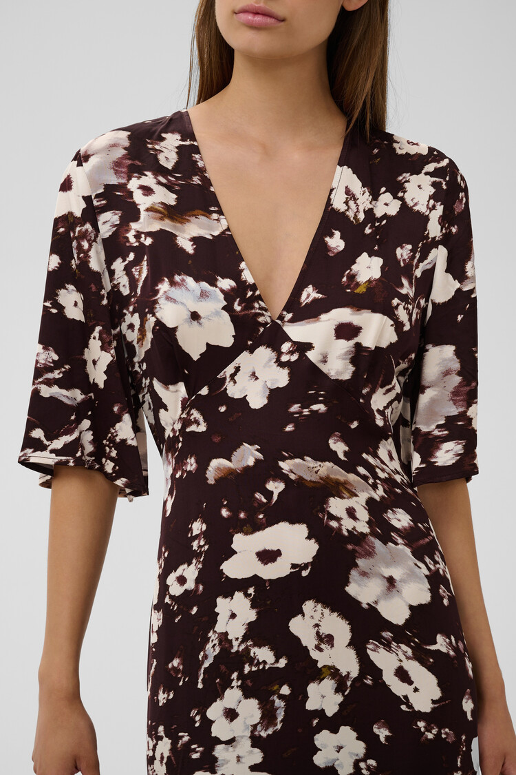 Soaked In Luxury SLClero Midi Printed Dress SS