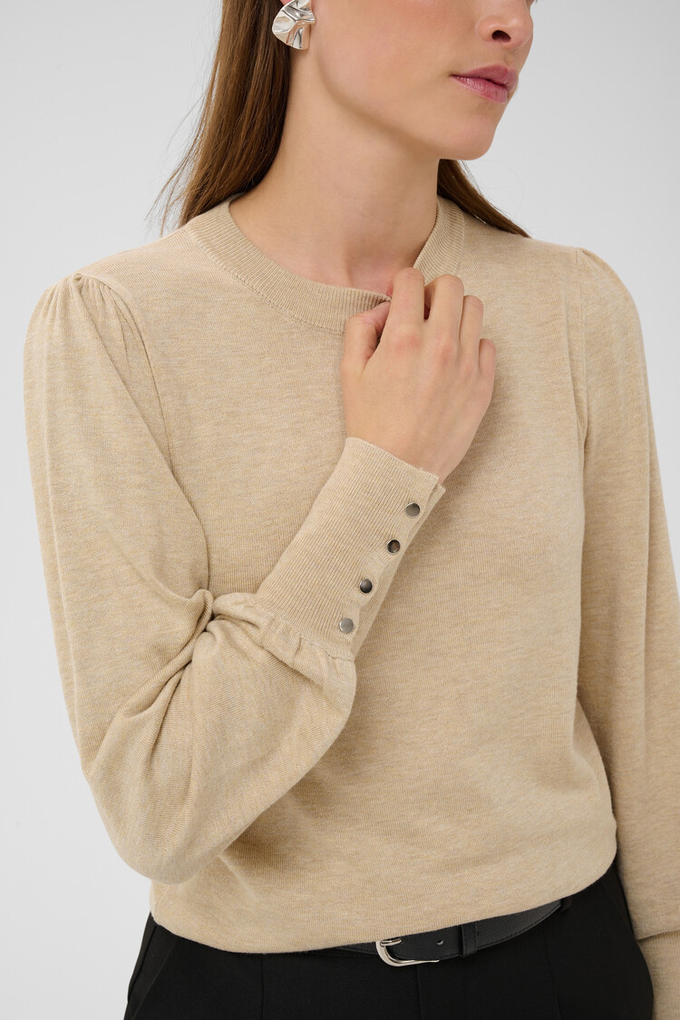 Kaffe KAlizza Round Neck Pullover Buttons