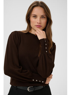 Kaffe KAlizza Round Neck Pullover Buttons