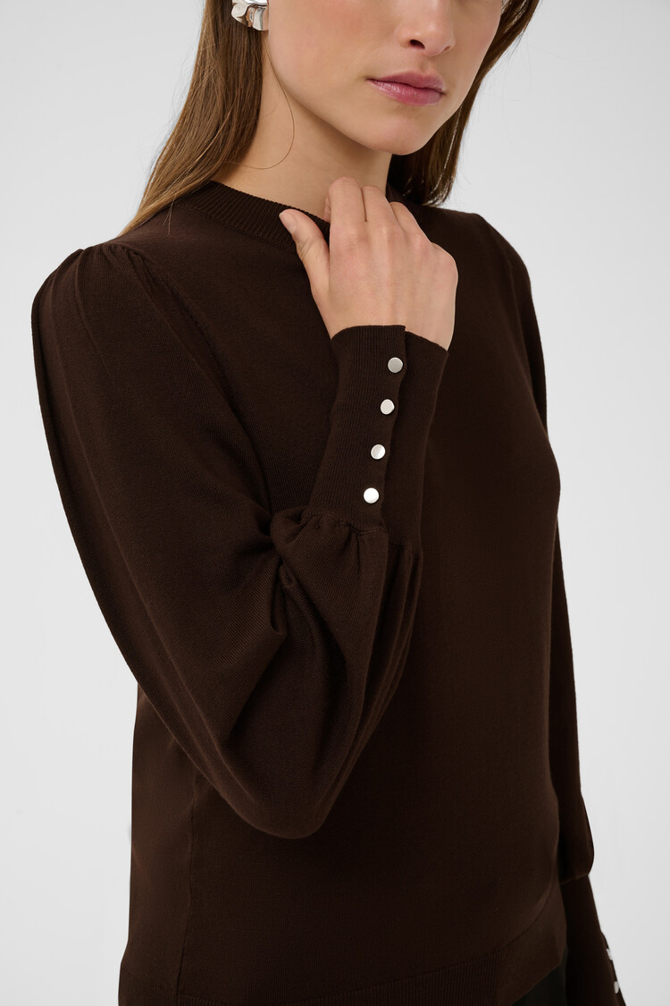 Kaffe KAlizza Round Neck Pullover Buttons