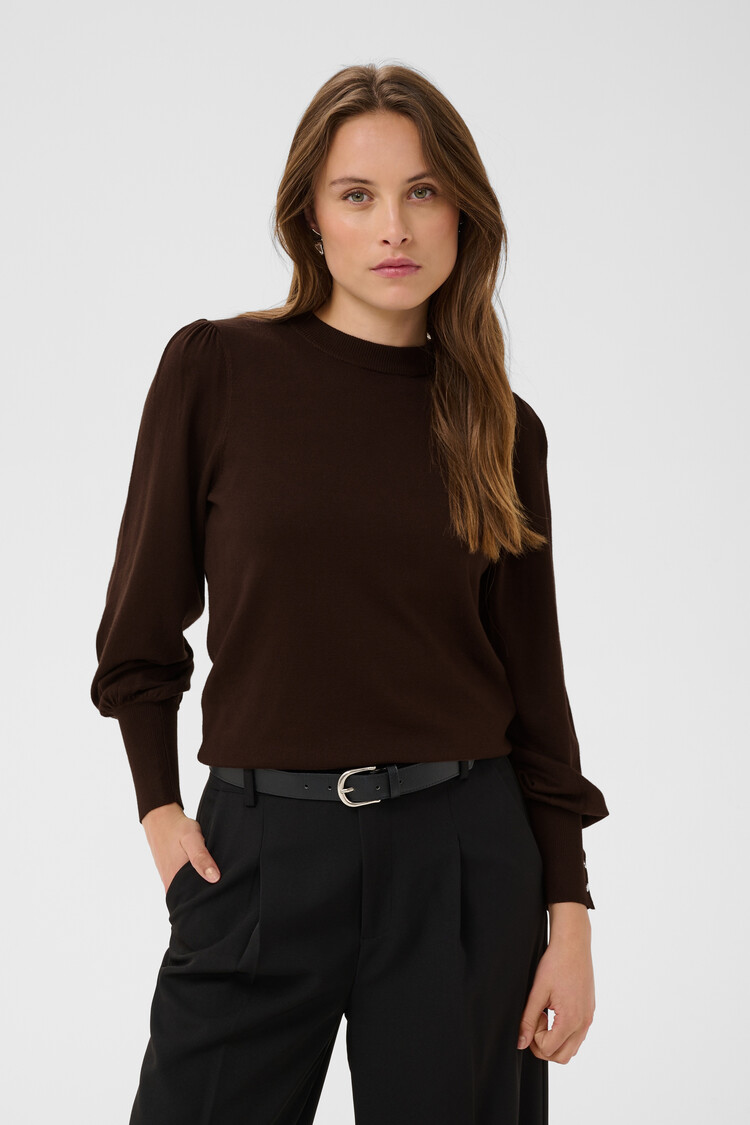 Kaffe KAlizza Round Neck Pullover Buttons