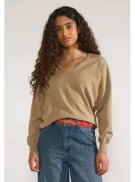 Numph NUdayletta Lurex V-Neck PUllover