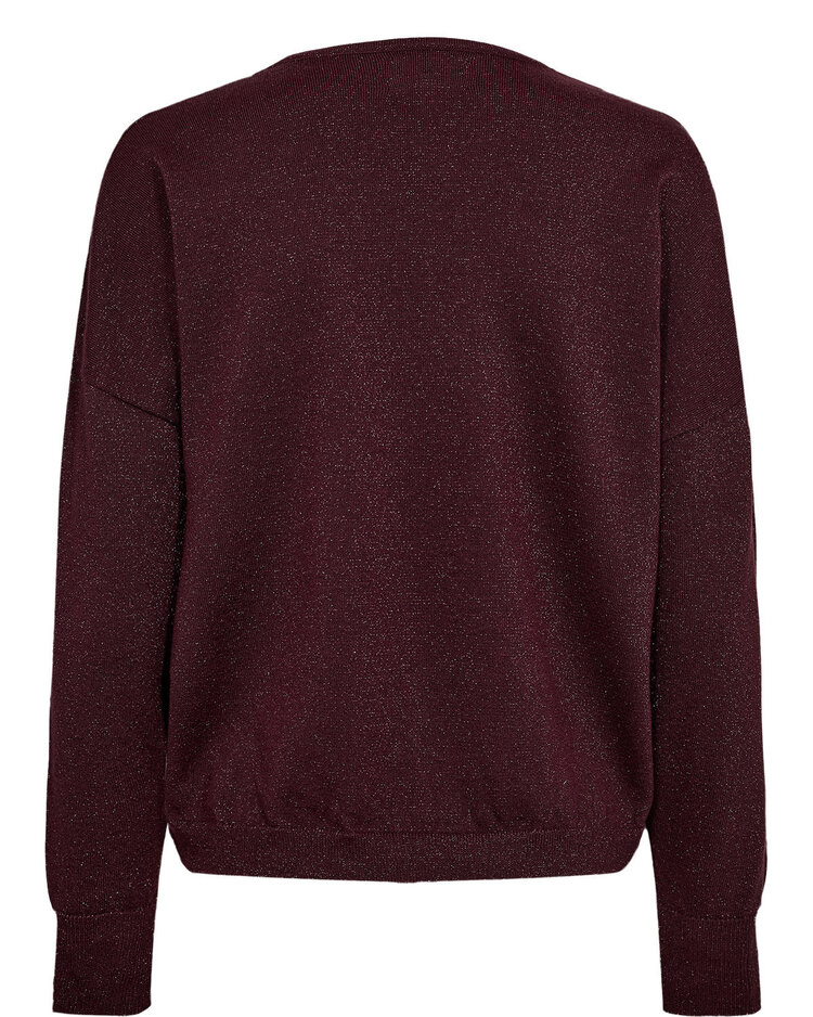 Numph NUdaylette Lurex V-Neck Pullover