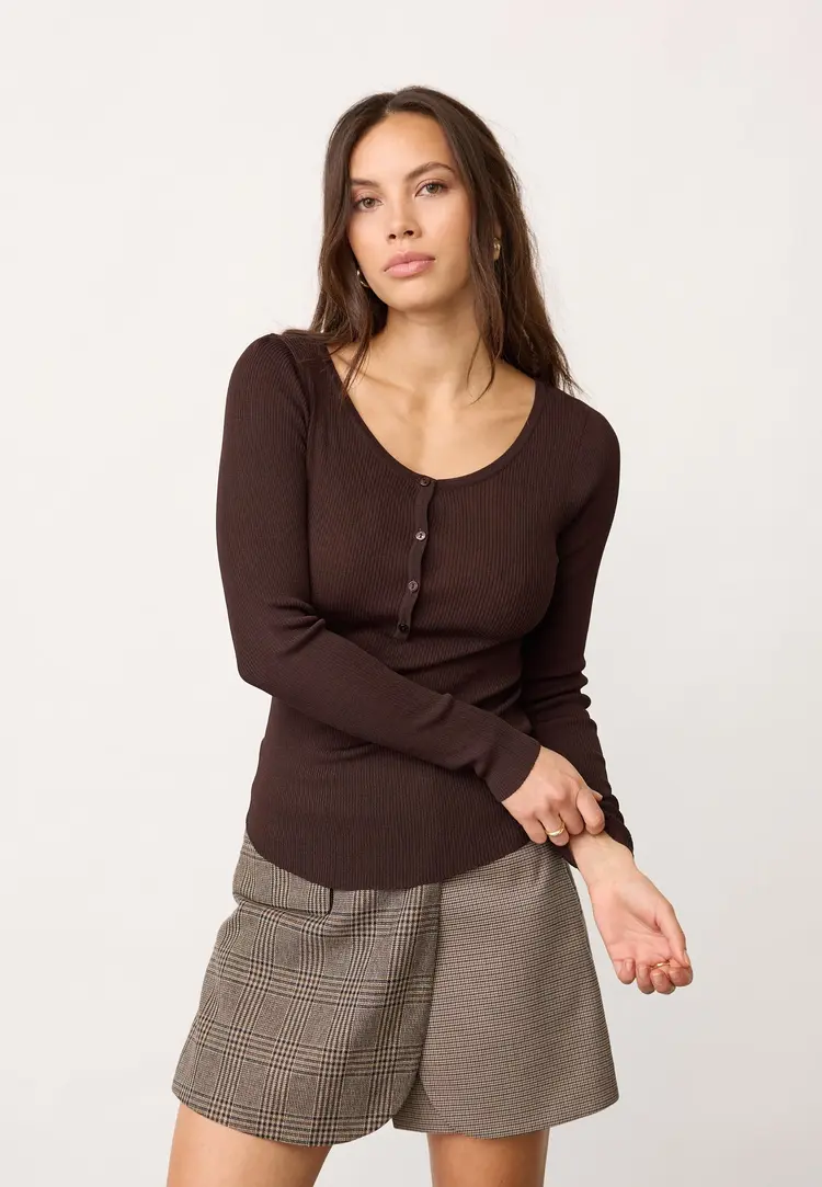 co'couture ClaireCC Grandad LS Blouse