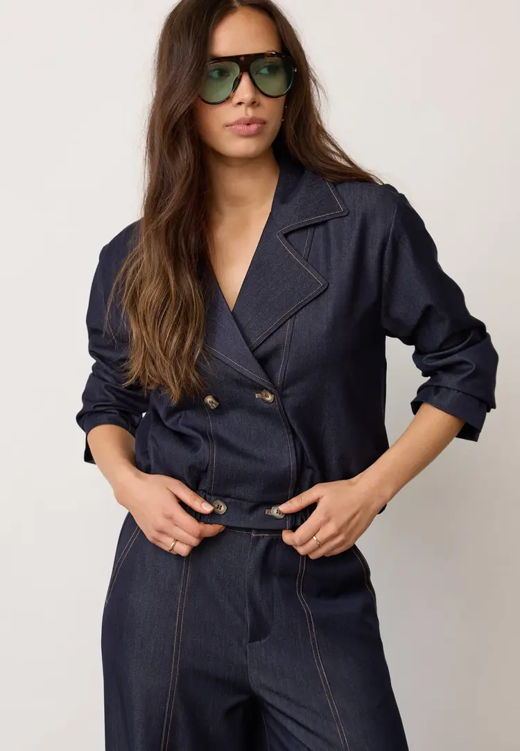 co'couture TerryCC Double Breasted Blazer