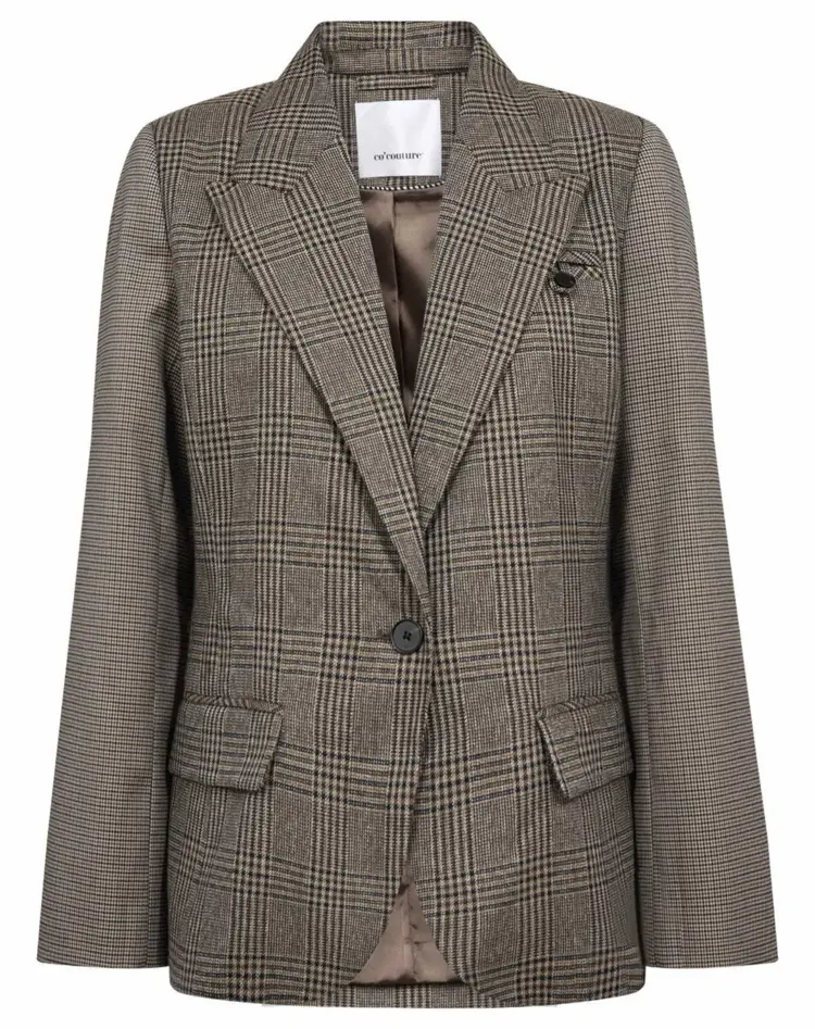 co'couture VeyaCC Check Fitted Blazer