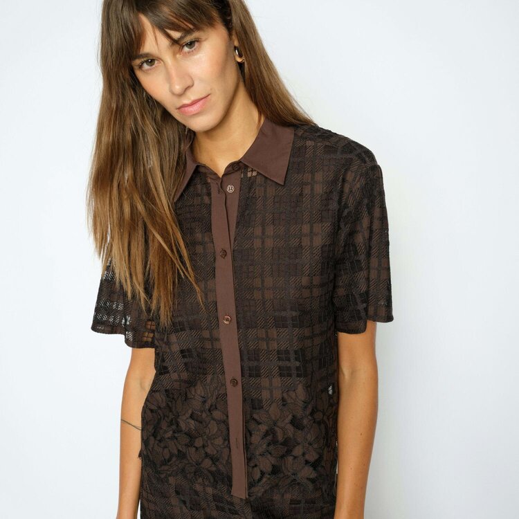 Mos Mosh MMLia Checko SS Lace Shirt