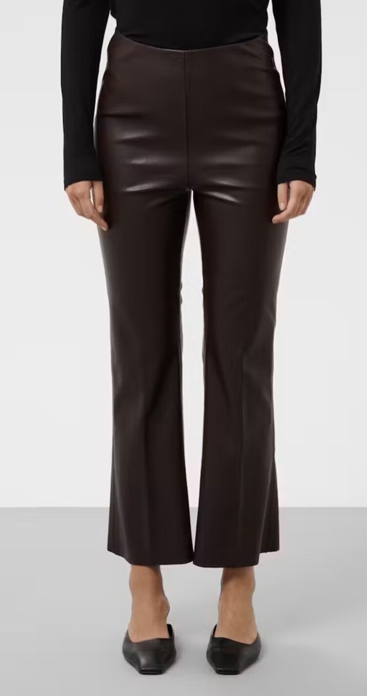 Soaked In Luxury SLKaylee PU Kickflare Pants