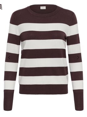 Kaffe KAlizza Striped Knit Pullover