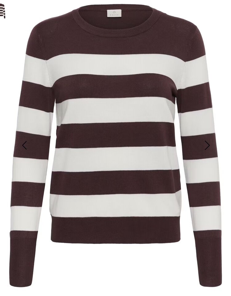 Kaffe KAlizza Striped Knit Pullover