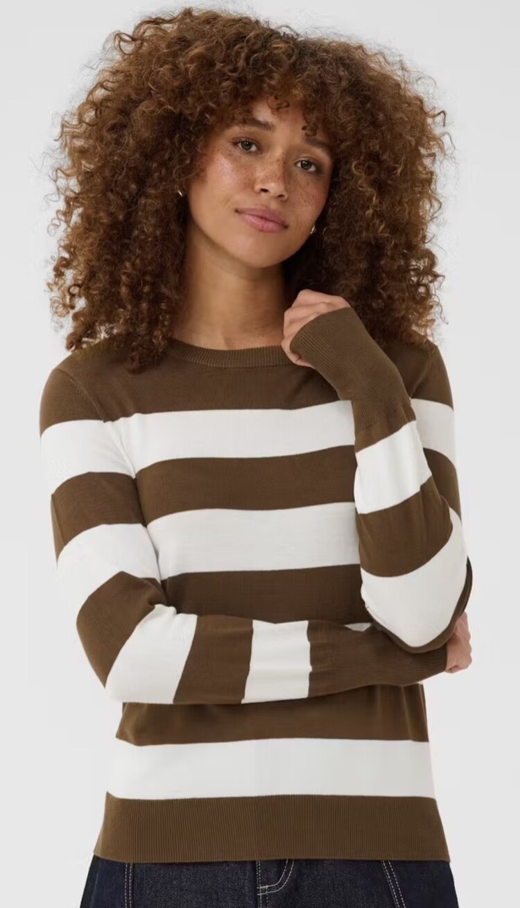 Kaffe KAlizza Striped Knit Pullover