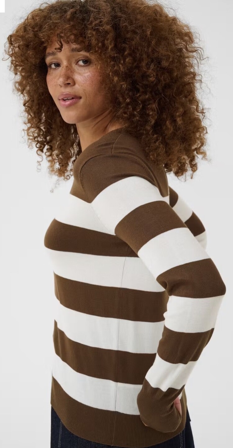 Kaffe KAlizza Striped Knit Pullover