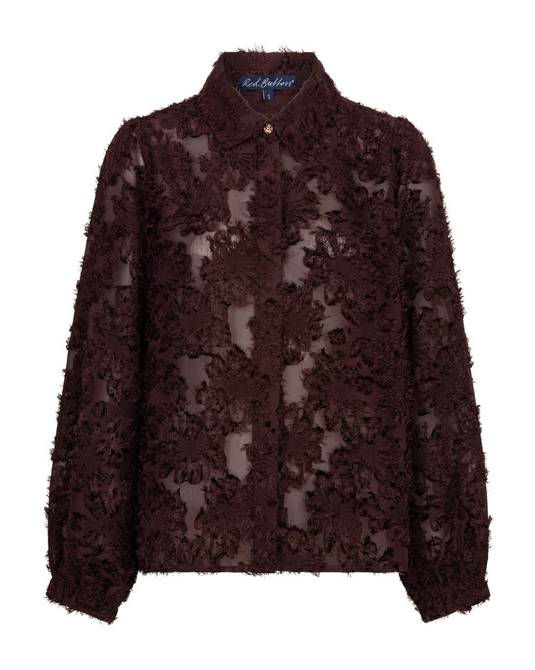 Red Button SRB5010 Blouse Fringes