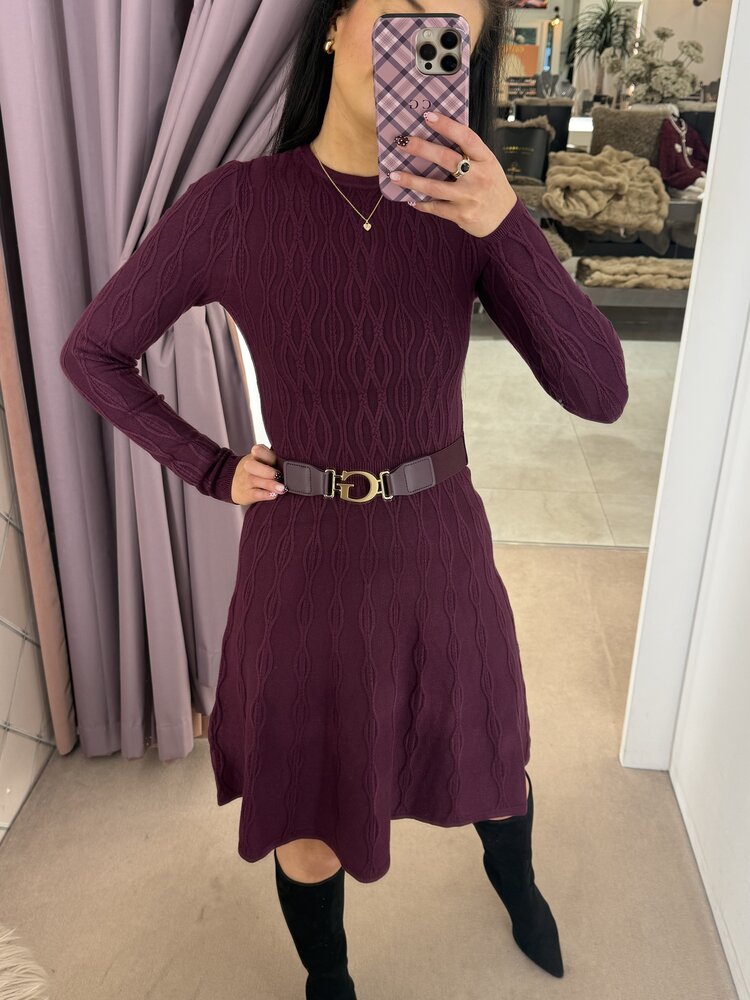 Guess W6BK64Z1569 Yuki cable bodycon dress