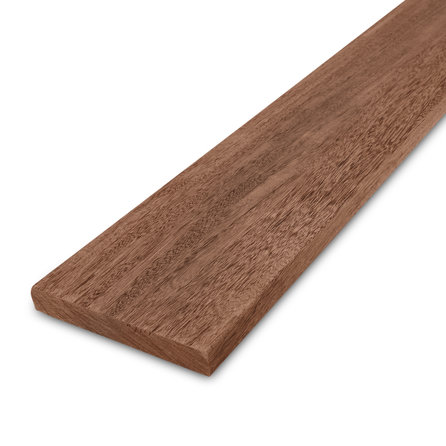 Afrormosia Holz Bretter - 21x145 mm - gehobelte Hartholz (Glattkantbrett) - Afrormosia Bauholz KD (künstlich getrocknet) - Tropenholz HF 18-20% - für den Außenbereich