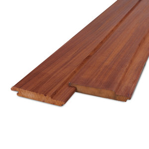 hardhout - rabat Stülpschalung Padouk Nut und Feder - 21x90 mm - Gehobelt - AD hardhout - rabat Stülpschalung Padouk Nut und Feder - 21x90 mm - Gehobelt - AD
