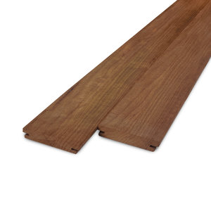 thermo - b-fix B-fix Profilholz - Limba Thermoholz - 21x64 mm - gehobelt thermo - b-fix B-fix Profilholz - Limba Thermoholz - 21x64 mm - gehobelt