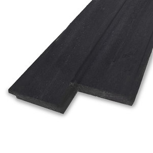 Profilholz Überlappung Basic Fichte schwarz beschichtet - 18x170 mm - Nadelholz gehobelt