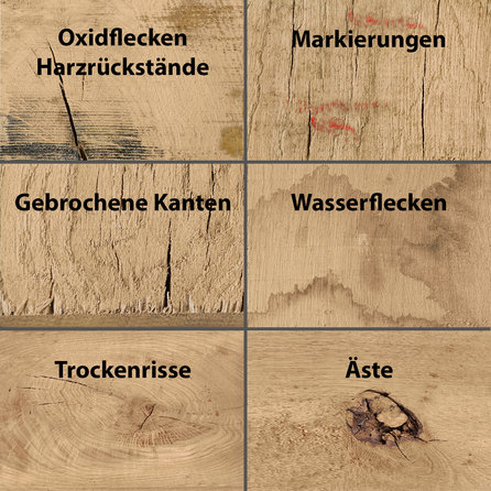 Keilstülpschalung Eiche - 8-22x180 mm - Keilspundbrett sichtseite sägerau (grob) - Eichenholz rustikal HF ca. 25% (AD)