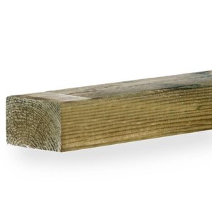 vuren - balk - geimpregneerd SLS Fichtenbohlen imprägniert (KDI) - 38x89 mm - Gehobelt - KD