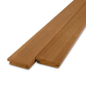 B-fix Profilholz - Abachi Thermoholz - 21x88 mm - gehobelt