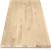 Leimholz Eiche - Massivholzplatte nach Maß - Eichenholz rustikal (B/C) - 4 cm stark - durchgehenden Lamellen - für innen