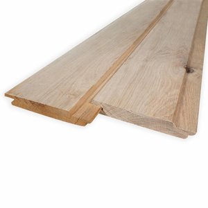 Stülpschalung Nut und Feder Eiche - 21x115 mm - Gehobelt