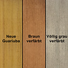Guariuba Holz Bretter - 26x155 mm - Hartholz sägerau - Guariuba KD (künstlich getrocknet) - Tropenholz HF 18-20% - für den Außenbereich