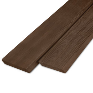 Rhombusleisten Esche Thermoholz - 21x140 mm - gehobelt