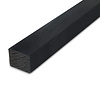 Kiefer Bohlen schwarz imprägniert (KDI) - 68x68 mm - Kantholz Kiefer gehobelt (glatt) - schwarz beschichtet / gebeizt - HF 18-20% (KD)