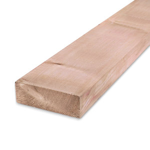 Fichtenbohlen imprägniert (KDI) - 65x195 mm - Red Class Wood gehobelt