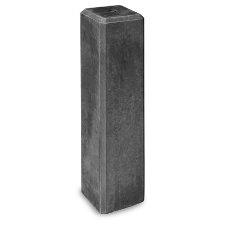 Beton-Sockel 15x15 cm - anthrazit - 60 cm hoch - M20 - Betonfuß / Pfostenträger Beton / Betonsockel Fundament