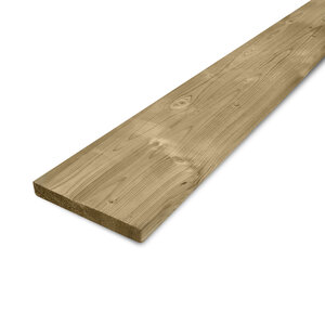 Fichtenbretter imprägniert (KDI) - 28x95 mm (netto) / 32x100 mm (brutto) - Nadelholz gehobelt