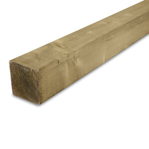 vuren - balk - geimpregneerd Fichtenbohlen imprägniert (KDI) - 70x70 mm (netto) / 75x75 mm (brutto) - Gehobelt - KD