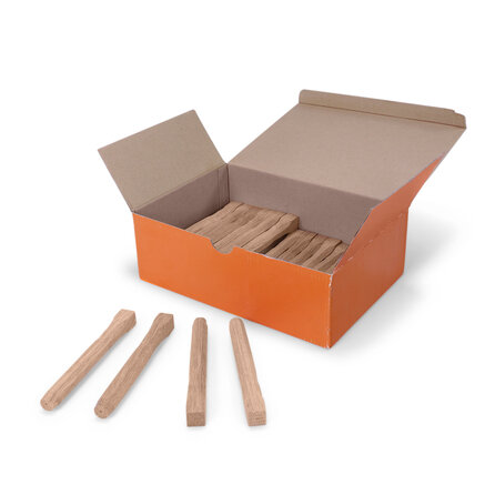 Holznägel Eiche - 16x150 mm - 25 Stück - Fachwerknägel Eichenholz 8-eckig mit Vierkantkopf