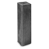 Beton-Sockel 15x15 cm - anthrazit - 60 cm hoch - M16 - kleine fase - Betonfuß / Pfostenträger Beton / Betonsockel Fundament