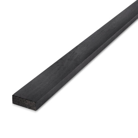 Holzlatte Fichte schwarz imprägniert - 21x45 mm - gehobelt Fichtenholz - schwarz beschichtet / imprägniert - HF 18-20% (KD)