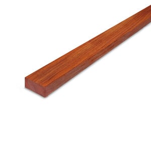 Padouk Holzlatte - 21x43 mm - Hartholz gehobelt AD