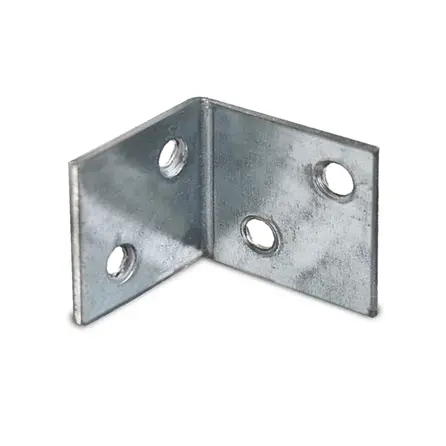 Winkelverbinder verzinkt - 30x30 mm - L-Winkel / Holz-Verbinder-Winkel / Zaunwinkel