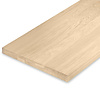 Leimholz Eiche - Massivholzplatte nach Maß - Eichenholz A-Qualität (A/B) - 4 cm stark (2-lagig) - durchgehenden Lamellen - für innen