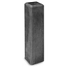 Beton-Sockel 14x14 cm - anthrazit - 60 cm hoch - M16 - kleine fase - Betonfuß / Pfostenträger Beton / Betonsockel Fundament